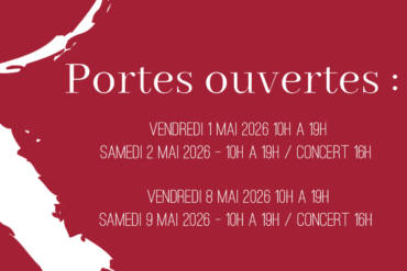 Portes Ouvertes – 1, 2, 8 et 9 mai 2026